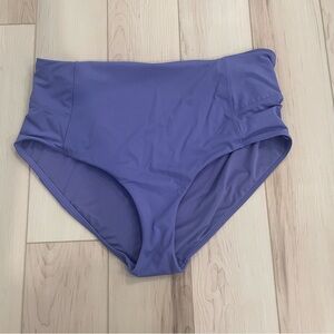 Athleta Lavender High-Waist Bikini Bottoms